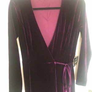 Purple Velvet Maxi Dress